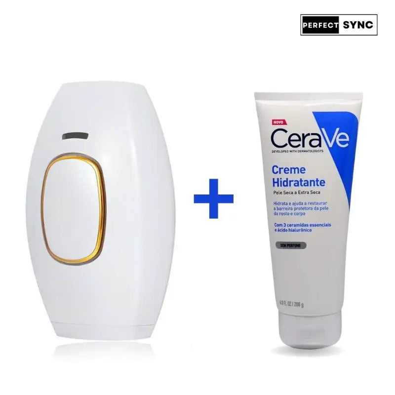 Depilador a Laser Definitivo Luz Pulsada IPL + Creme Hidratante - GRÁTIS