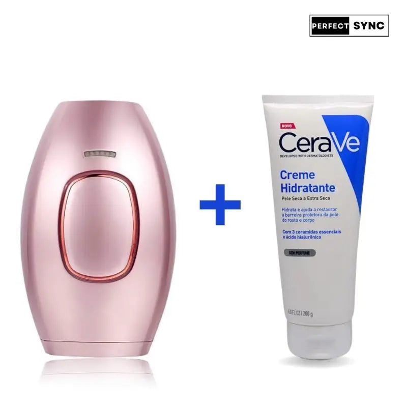 Depilador a Laser Definitivo Luz Pulsada IPL + Creme Hidratante - GRÁTIS