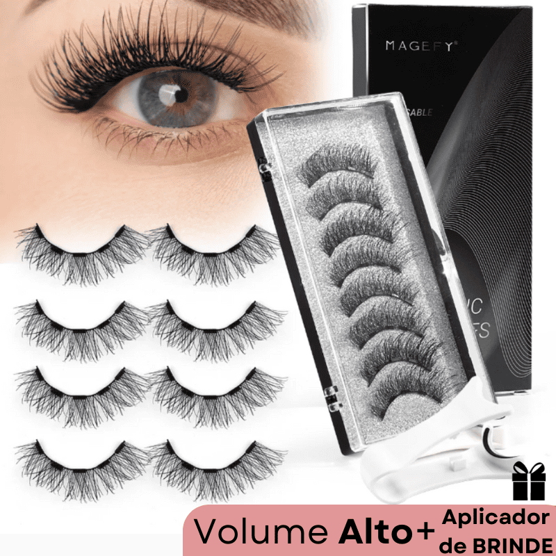 Cílios Postiços Magnéticos Reutilizáveis SyncLashes + Aplicador Magnético GRÁTIS