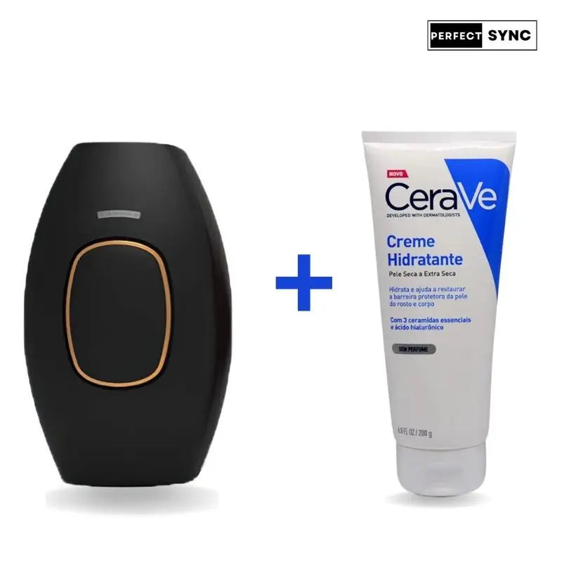 Depilador a Laser Definitivo Luz Pulsada IPL + Creme Hidratante - GRÁTIS