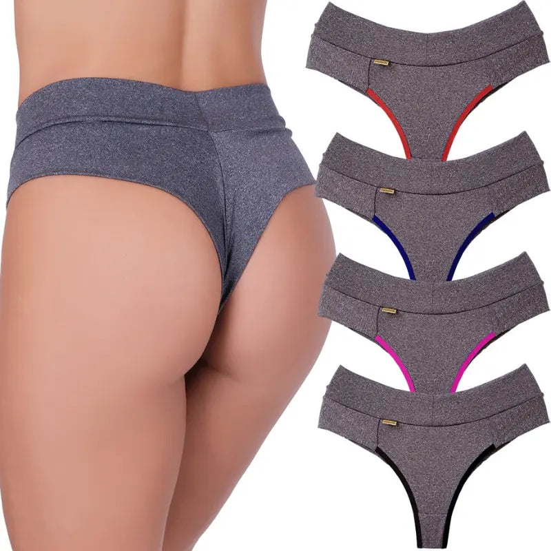 Calcinha Modeladora Cós Alto Reforçado - Kit com 5 Calcinhas™ | Conforto e Modelagem Perfeita