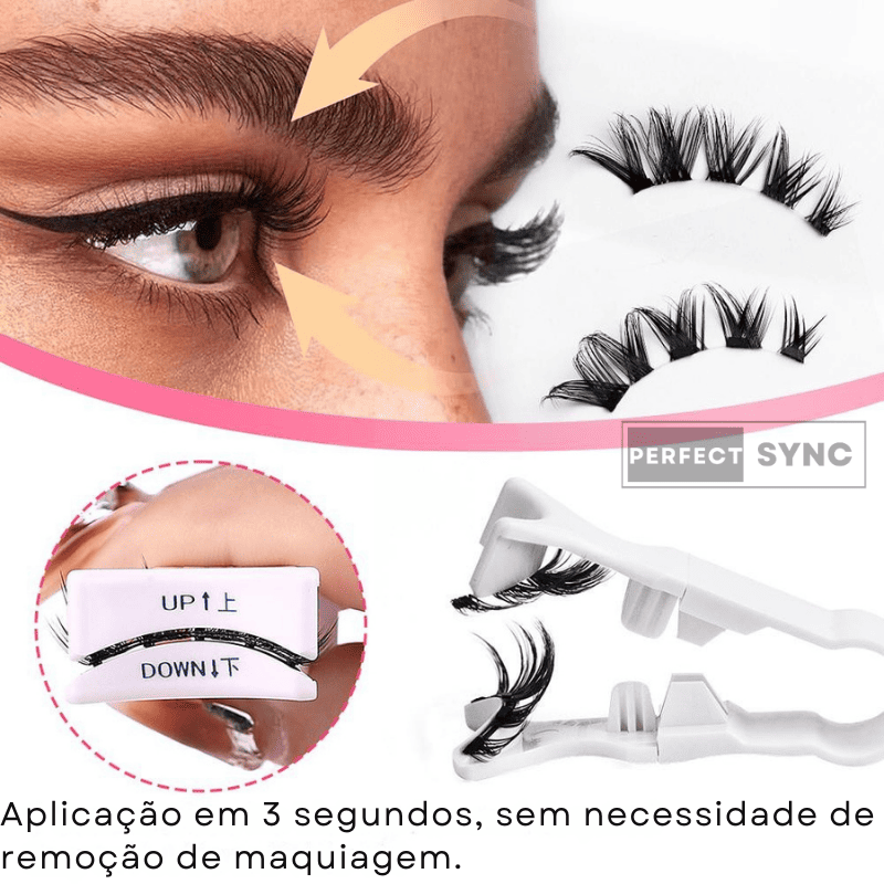 Cílios Postiços Magnéticos Reutilizáveis SyncLashes + Aplicador Magnético GRÁTIS