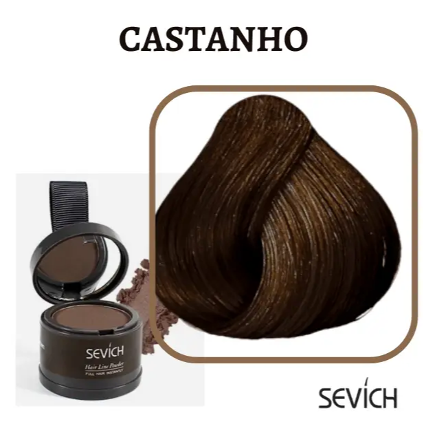 Sevích™ - Tinta de Cabelo em Pó Natural - Longa Duração