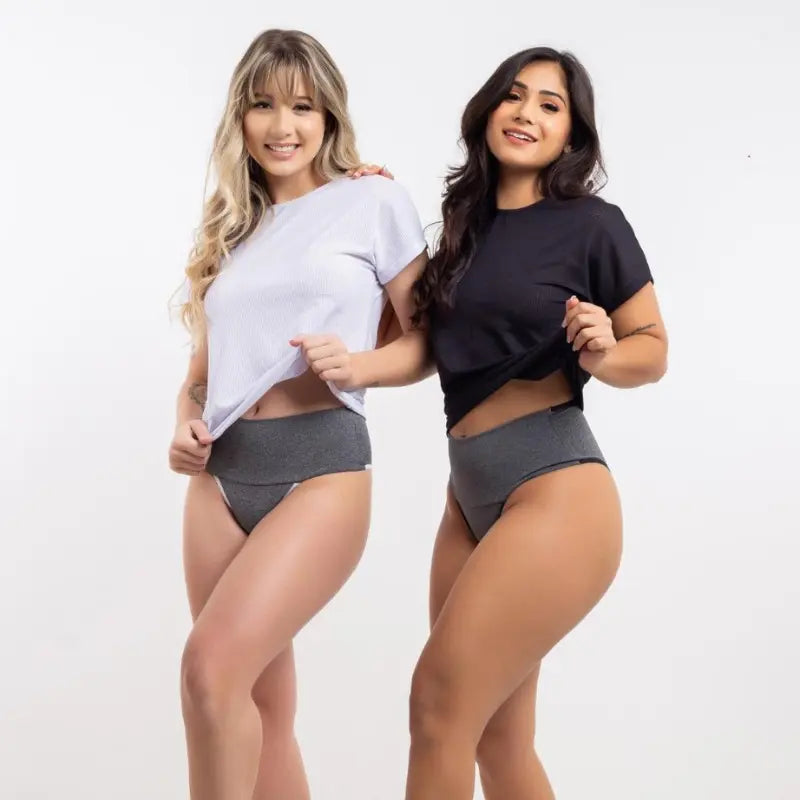 Calcinha Modeladora Cós Alto Reforçado - Kit com 5 Calcinhas™ | Conforto e Modelagem Perfeita