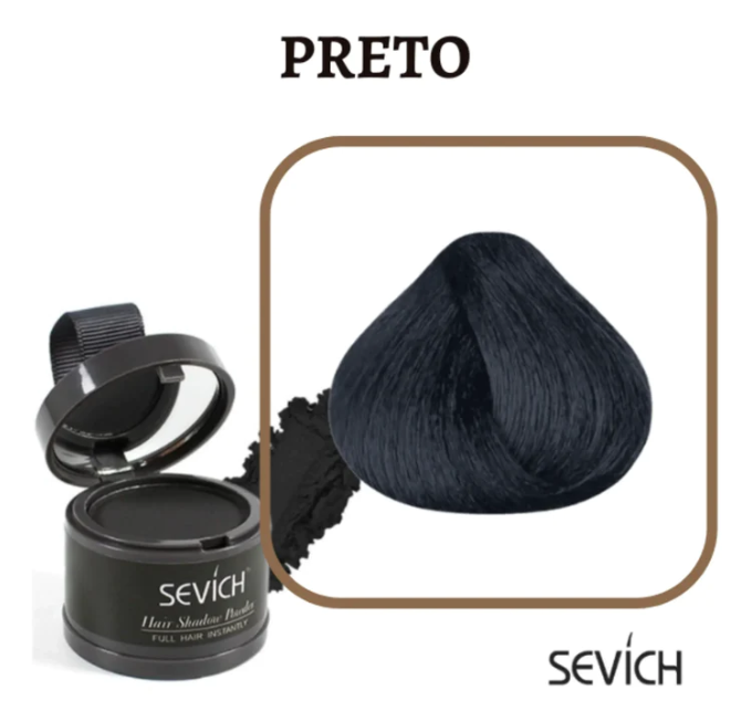 Sevích™ - Tinta de Cabelo em Pó Natural - Longa Duração