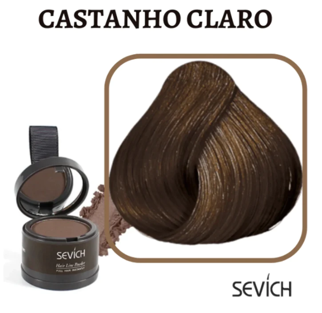 Sevích™ - Tinta de Cabelo em Pó Natural - Longa Duração