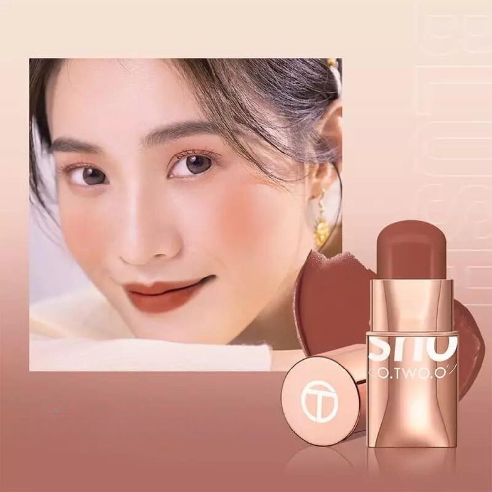 Batom Blush com Sombra - 3 em 1