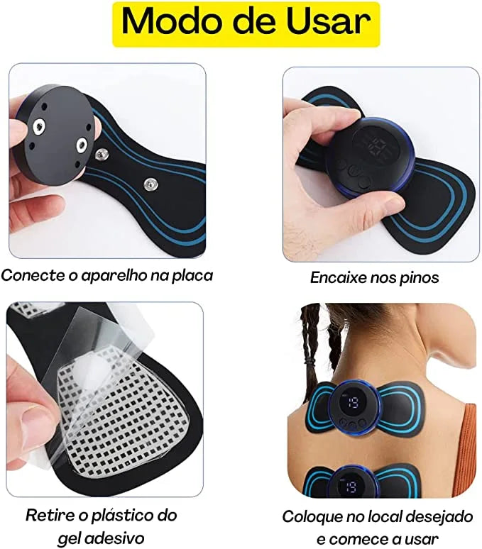 Mini Massageador Terapeutico RelaxFast - Renove Suas Energias + BRINDE EXCLUSIVO