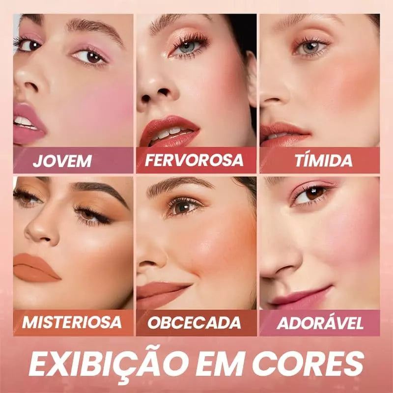 Batom Blush com Sombra - 3 em 1
