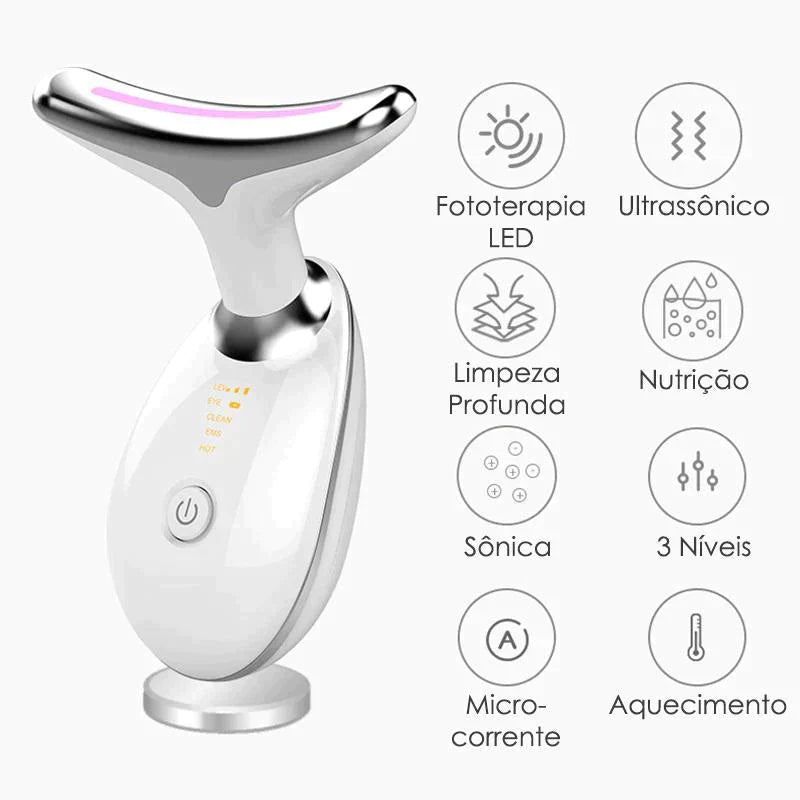 Massageador e Drenagem Facial FaceSync +BRINDE