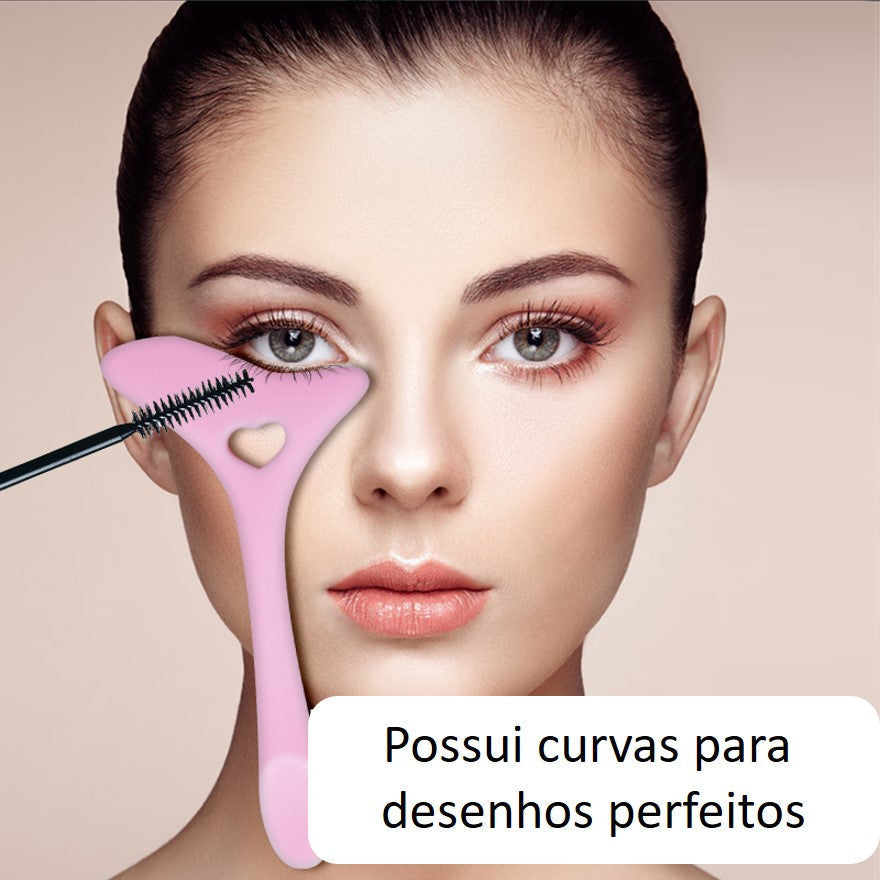 Régua de Maquiagem Profissional PerfectLine® 4 em 1 - Rímel, Delineador, Sombra e Batom