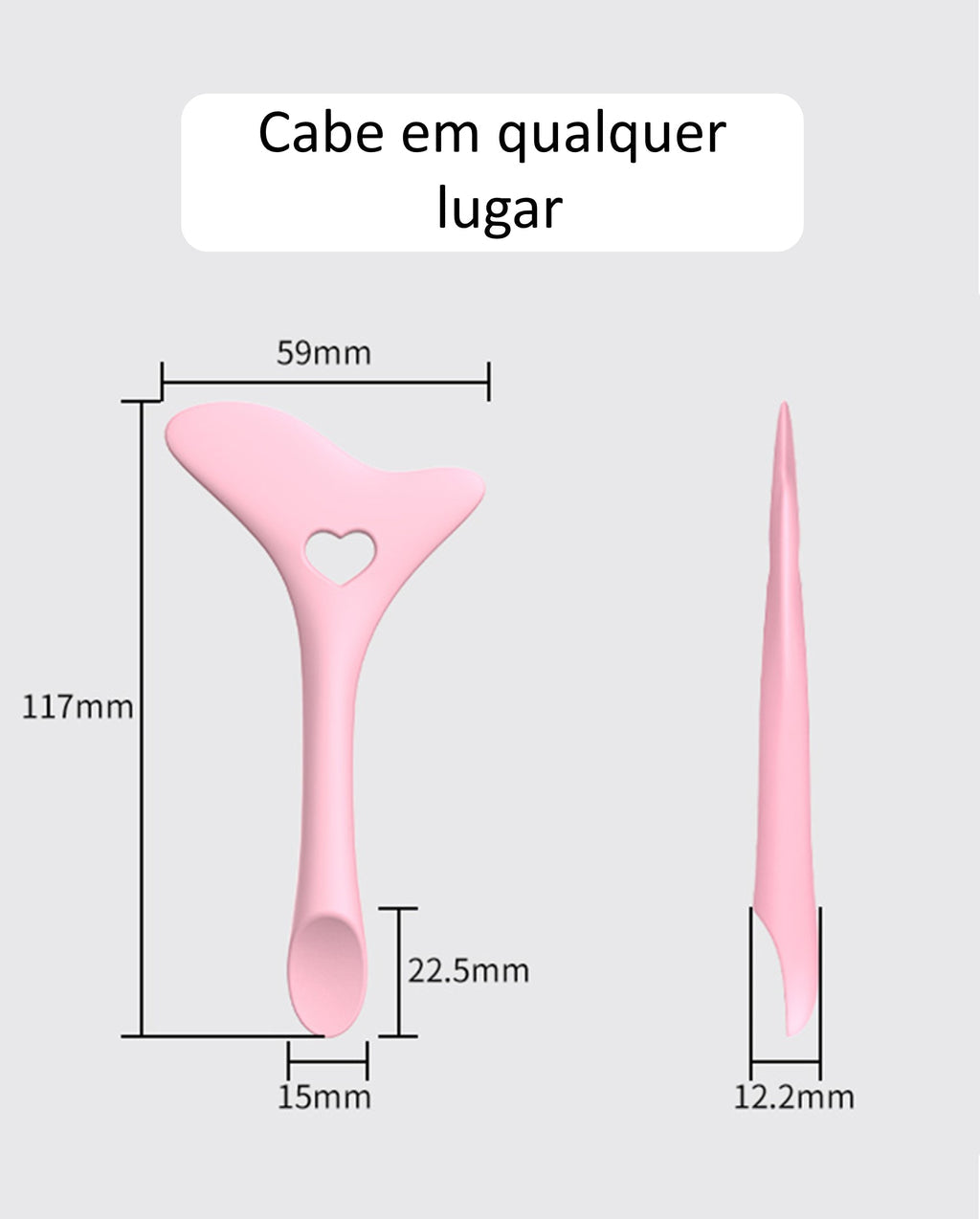 Régua de Maquiagem Profissional PerfectLine® 4 em 1 - Rímel, Delineador, Sombra e Batom