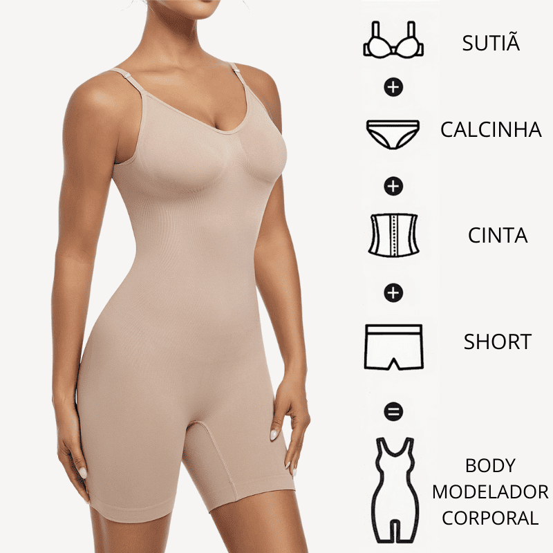 Body Modelador Corporal Sync Comfort - Modele Seu Corpo por Inteiro [COMPRE 1 LEVE 2]