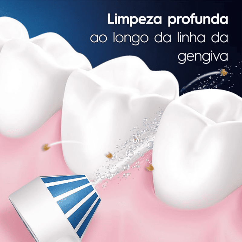 Escova de Dente Eletrica White Sync 5 em 1 + Estojo e 4 Escovas Extras Grátis