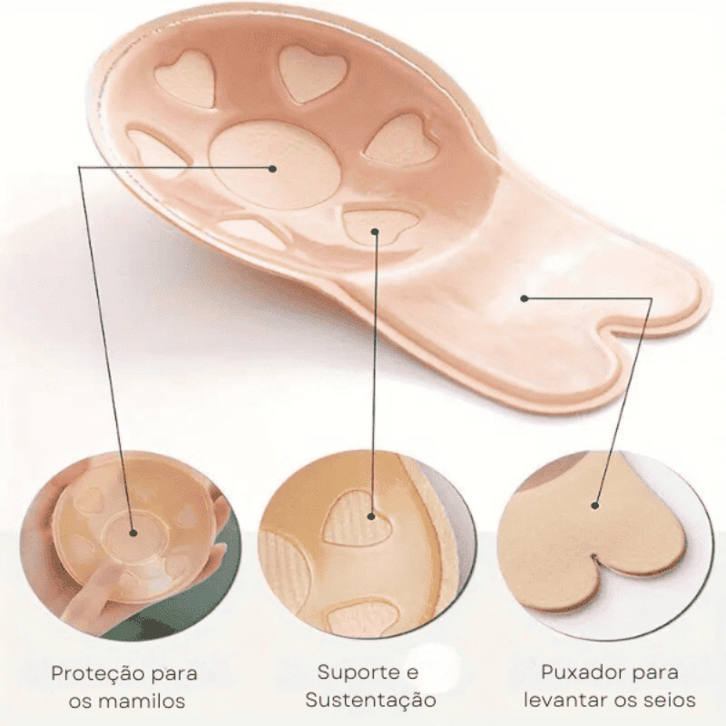 Sutiã Adesivo Reutilizável SyncUp -  Sustentação Perfeita [Compre 1 & Leve 2]