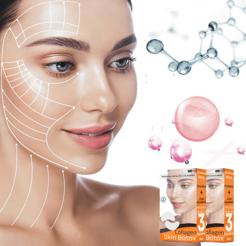 Collagen Skin Botox™ - Máscara de Colágeno Que Revitaliza Pele e Rugas [ATIVOS DO BOTOX] +BRINDE