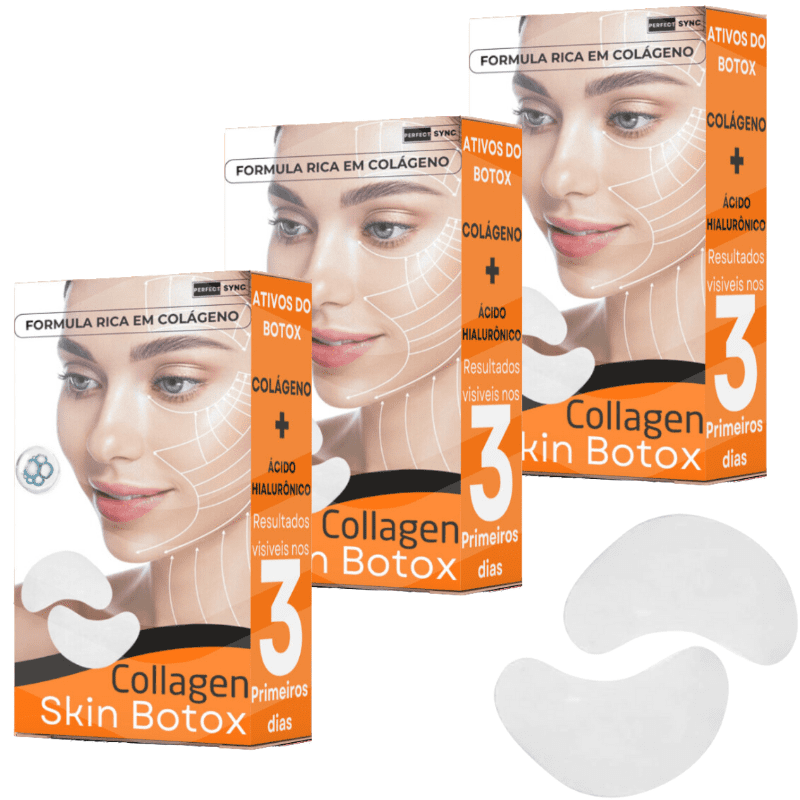 Collagen Skin Up™ - Máscara de Colágeno Que Revitaliza Pele e Rugas +BRINDE