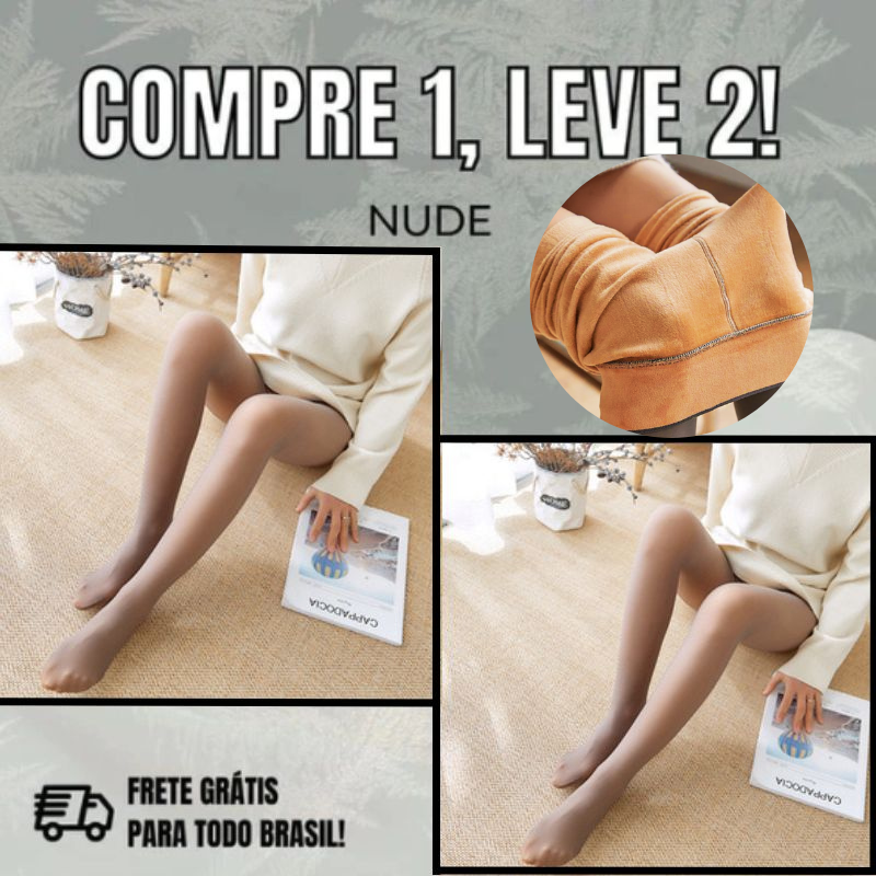 Meia Calça Translúcido Forrada de Lã - Compre 1 Leve 2 | Promoção de Inverno ❄️